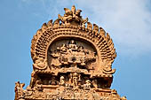 The great Chola temples of Tamil Nadu - The Brihadishwara Temple of Thanjavur. The second (inner) entrance gopura. 